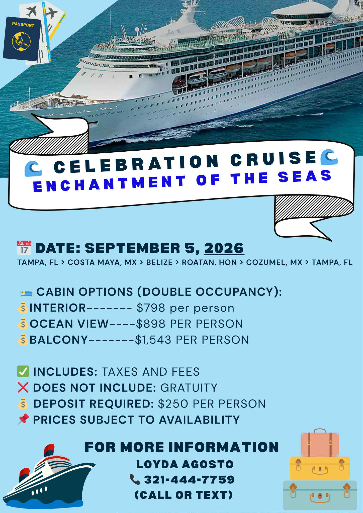 Celebración en el Enchantment of the Seas